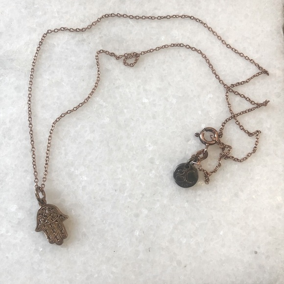 🔥SALE- any 4/$20   Rose Gold Hamsa Necklace​ - Picture 2 of 2